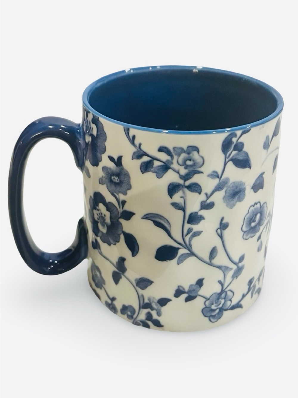 10 Strawberry Street Blue White Chinoiserie Toile Oversized Ceramic Mug